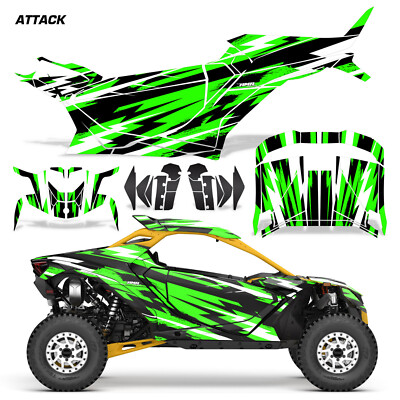 UTV Graphics Decals Stickers for Can-Am Maverick R 2DR 2024-25 ATTACK G