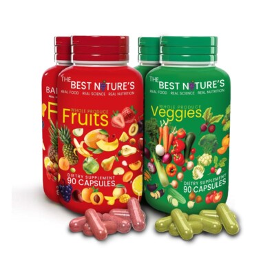  Fruits & Veggies Superfood Supplement Set of 2   Whole Food Nutrition for Wom