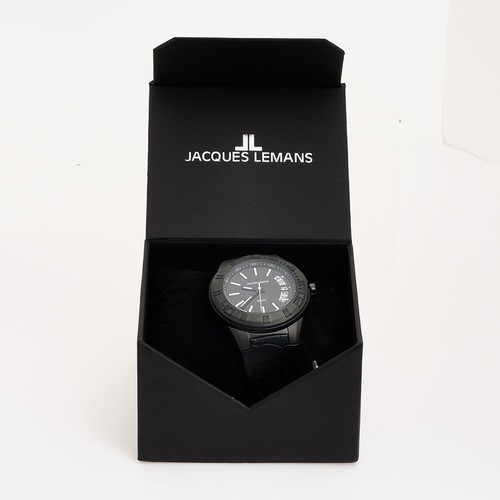Jacques Lemans Unisex Analogue Quartz Watch with Leather Strap 1-1770J - 第 4/4 張圖片