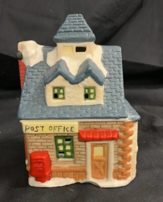 The Christmas Collection Post Office Lighted Porcelain
