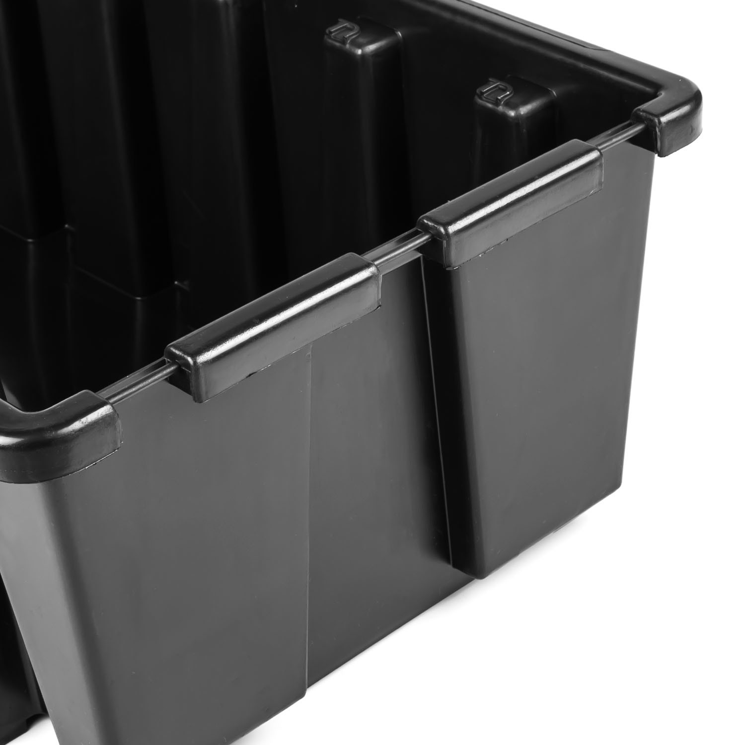 Lagerbox Stapelbox Sichtlagerkiste Box Ergobox Gr. 5 Schwarz Schüttenregal eBay