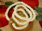 14K YELLOW GOLD IPS 5-STRAND TWIST CREAM RICE FRESHWATER PEARL NECKLACE CASE-26" — photo 6