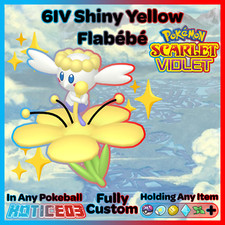 ✨ Shiny Yellow Flabebe 6IV ✨ Pokemon Scarlet & Violet 🚀 Fast 🚀
