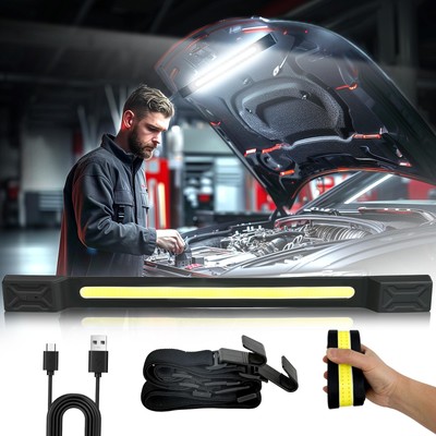 Underhood Work Light, 2600LM High Bright 5000 Rechargeable Magnetic LED Work ...