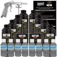 UPOL Raptor Battleship Dark Gray Urethane Spray-On Truck Bed Liner  8L