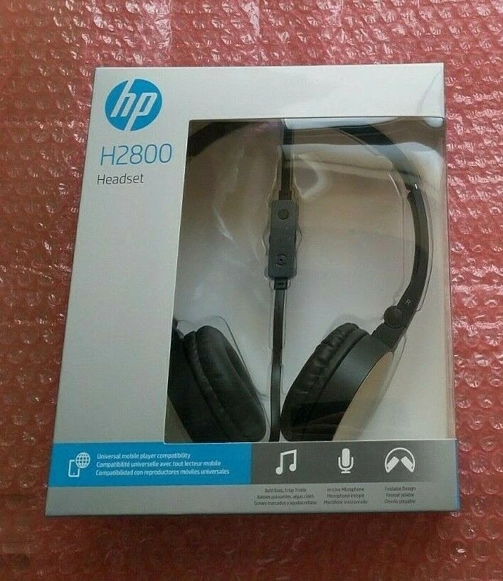 Hp h2800 stereo foldable headset with mic new arrivals