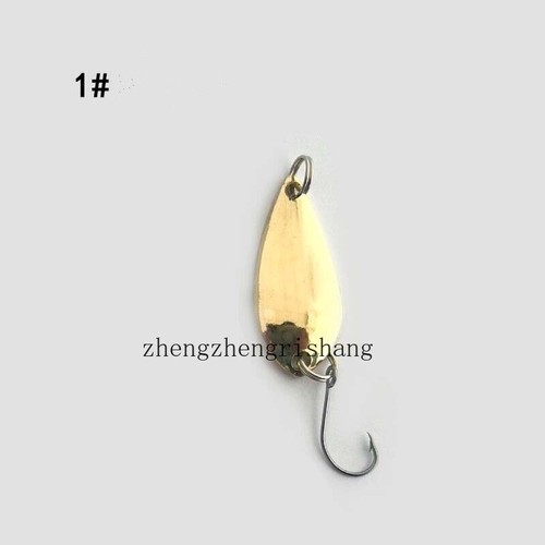 12pcs Colorful Metal Spoon Lure Fishing Lure Trout Bass Spinnner Baits Jig Hooks - Picture 6 of 21