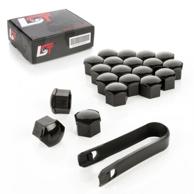Audi Nabendeckel 20x Radschraubenkappen 17mm Chromfarben Für