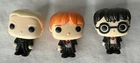 Lot of 3 Mini Funko Pop Kinder Joy Ornaments Harry Potter Ron Harry Potter Draco