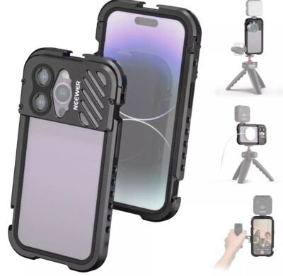NEEWER Video Rig Cage Smartphone Mobile Phone Stabilizer for iPhone 14 Pro