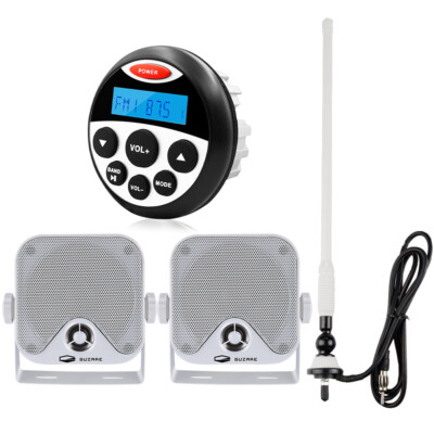 Boot Radio Wasserdichte IP66 Stereo Bluetooth Audio und Lautsprecher und Antenne