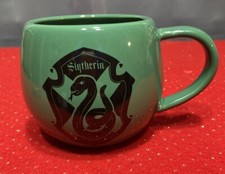 Harry Potter Slytherin House Crest Green Rounded Small Mug w/Handle   14 oz