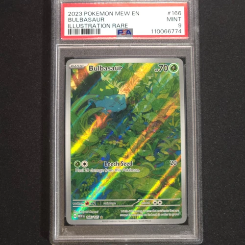 PSA 9 Bulbasaur 166/165 Scarlet & Violet 151 Holo Pokemon TCG