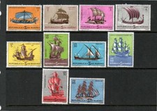 SAN MARINO MNH 1963 SG690-699 HISTORICAL SHIPS