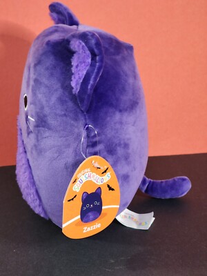 Squishmallows Halloween Squad Zazzie the Purple Cat 8
