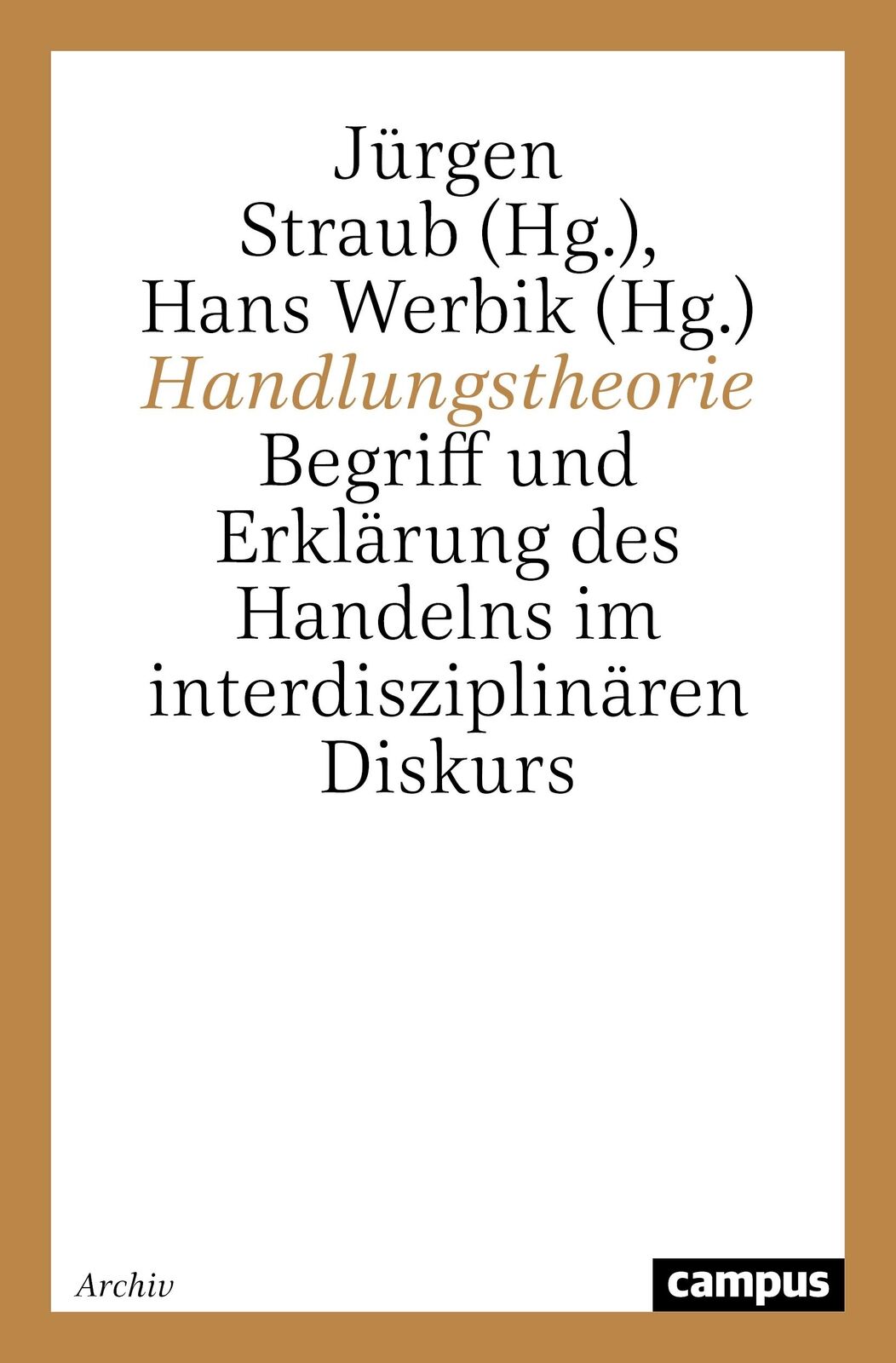 Thumbnail - Handlungstheorie | Buch | 9783593362380