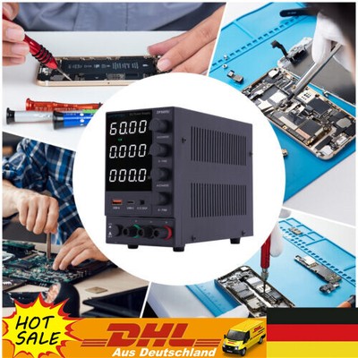0-60V 0-5A DC Labornetzteil DPS605U Regelbares Netzteil Anschluß Power Supply