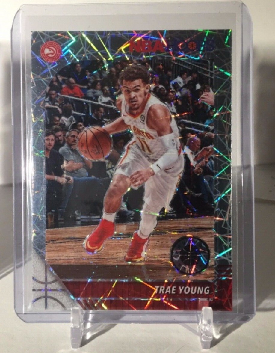 Lot (2) Trae Young 2019-20 Nba Hoops Premium Stock Laser