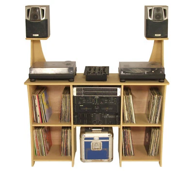 DJ Deck Stand, DJ Furniture workstation DJ Desk Table Inc Speaker Stand (DS1/SS) - Image 1 of 3