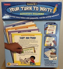 Lakeshore YOUR TURN TO WRITE : ACTIVITY FOLDERS K-1 NEW SEALED