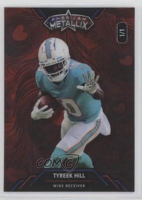 2023 Wild Card American Metallix Pro-Look Football 1/1 Tyreek Hill #WMMF-TH 4g8