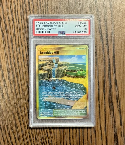 Pokémon 2019 Hidden Fates Shiny Vault Brooklet Hill SV88/SV94 PSA 10