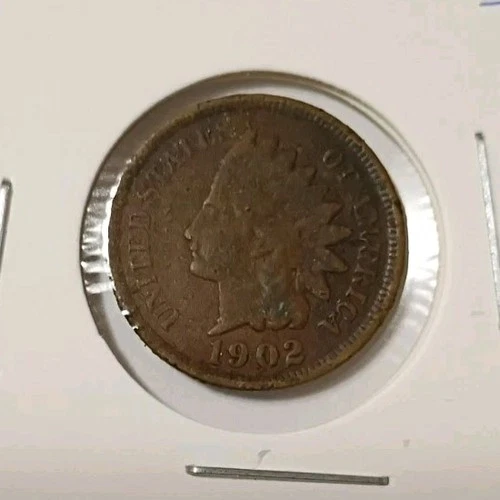 1902 Indian Head Small Cent Bronze Coin Philadelphia Mint