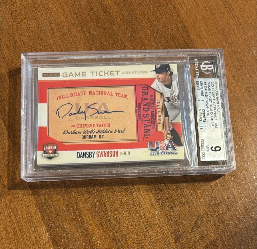 Dansby Swanson Autograph Baseball Cards for sale | eBay