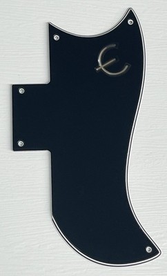 Black Pickguard Scratch Plate Fit Gibson SG 61 Reissue E Logo Guitar