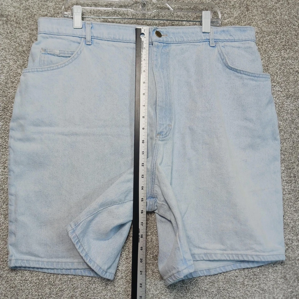 Vintage Lee Shorts Womens 24W Medium Light Wash Denim High Rise USA Cotton 90s - Image 4 of 4