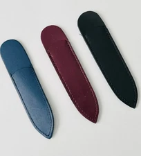 Genuine Leather Scissor Sheath  for 4"  Embroidery Scissors, Double Pocket