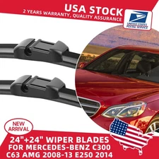 24"&24" Genuine Front Wiper Blades Replace For 2010-2014 Mercedes-Benz E550 US