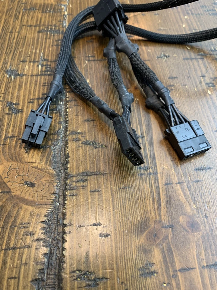 5 Pcs EVGA SuperNOVA  6 pin PERIF to 4X DRIVER POWER   - Image 3 of 4