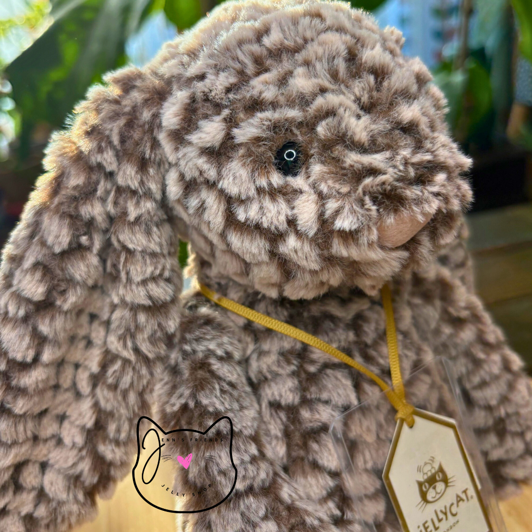 Jellycat BASHFUL LUXE BUNNY PINE New BNWT RETIRED Medium Soft