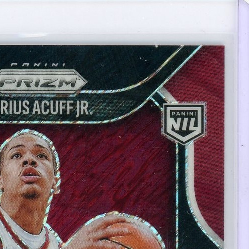 2025-26 Prizm FOTL Black Shimmer 1/1 Darius Acuff Jr AUTO Sensational Signatures view 5