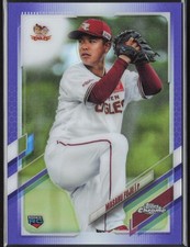 Masaru Fujii RC  2021 Topps Chrome NPB Purple Refractor #83 /299 Rakuten Eagles