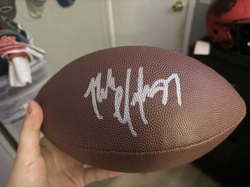 Rob Gronkowski Signed New England Patriots NFL Full Size Football Player Holo