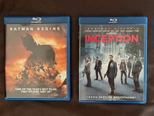 Nolan Films: Inception (Blu-ray / DVD / No Digital) +  Batman Begins (Blu-ray)