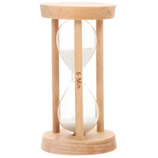 5 Minute Wooden Hourglass Timer Sand Clock for Kitchen Cooking and Dining Tab...