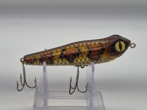 Blood Shot Wooden Pencil Bait Raptor Topwater Fishing Lure Bass Fishing Lure !!