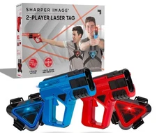 Sharper Image Multicolor Infrared Beams 2 Player Laser Tag Set Kit
