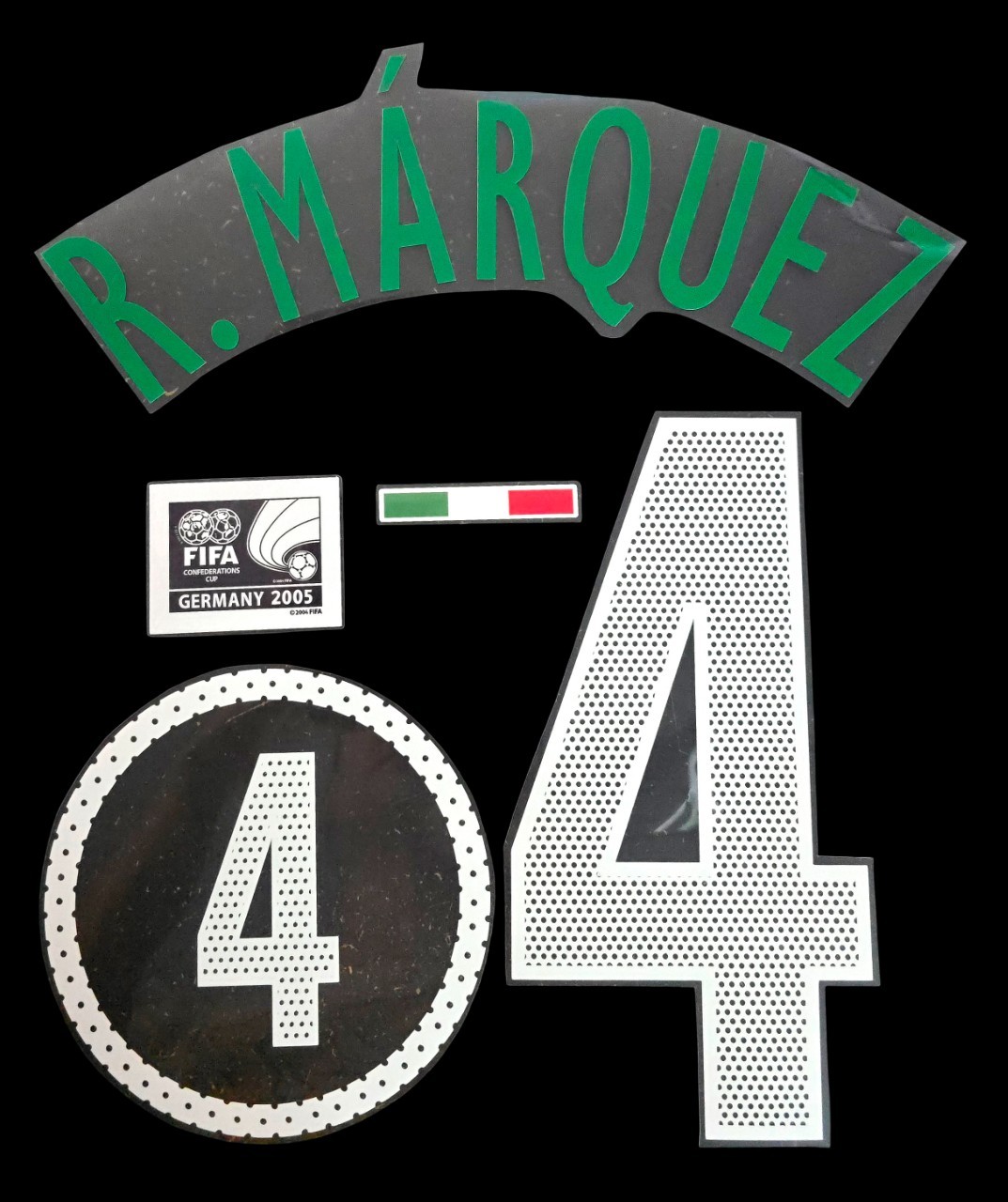 Mexico Confederations Cup 2005 Full Prints Rafael Marquez For Home Soccer Jersey