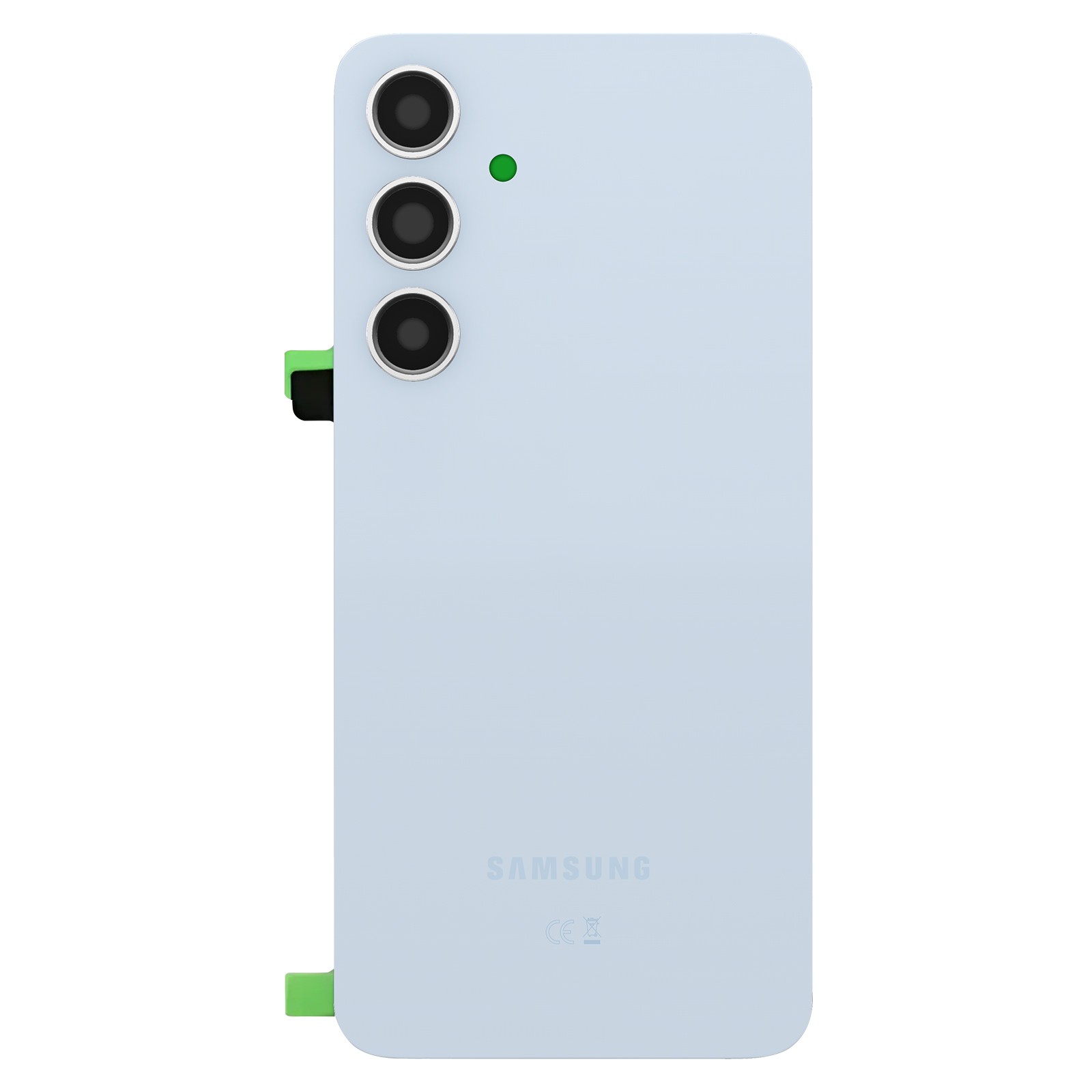 Réparer une vitre arrière cassée de Samsung S24 FE avec la face arrière bleue Clappio