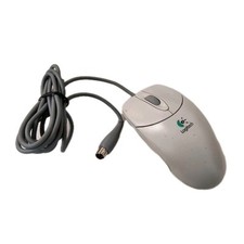 VINTAGE LOGITECH M-C48 MECHANICAL SCROLLING WHEEL PS2 MOUSE DS-BIN3