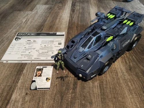 GI JOE RISE OF COBRA RHINO 2 IN 1 VEHICLE TARGET EXCLUSIVE WITH RAMPAGE FIGURE