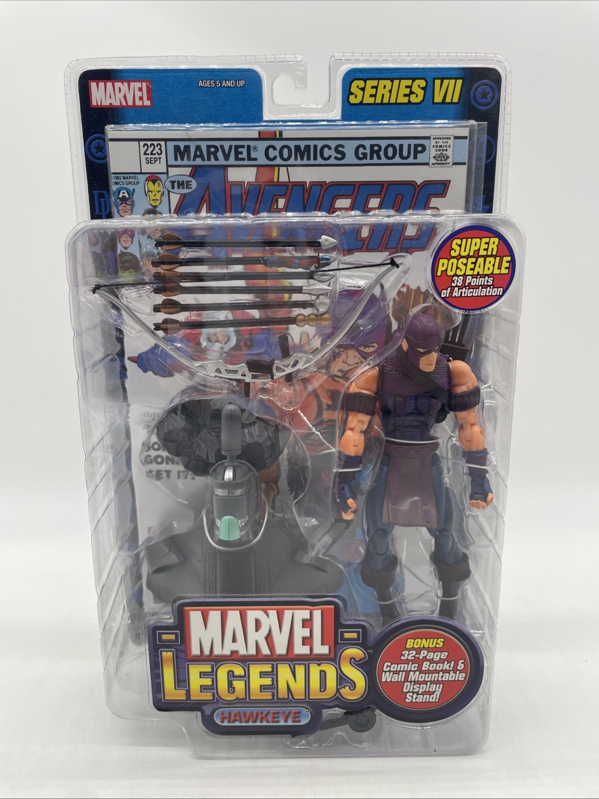 Marvel Legends Series VII Avengers Hawkeye Action Figure Toy