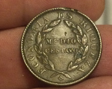 Chile 1851 1/2 Centavo free shipping