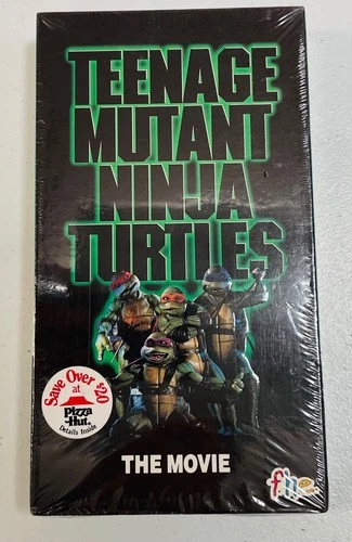 TEENAGE MUTANT NINJA TURTLES The Movie 1990 Family Home Ent Pizza Hut Sticker!!