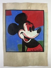 Andy Warhol COA Art Painting Original Drawing Vintage Paper Signed