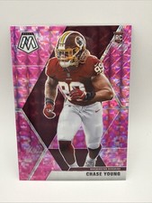 2020 Panini Mosaic - Rookies Chase Young #202 Mosaic Camo Pink Prizm (RC)